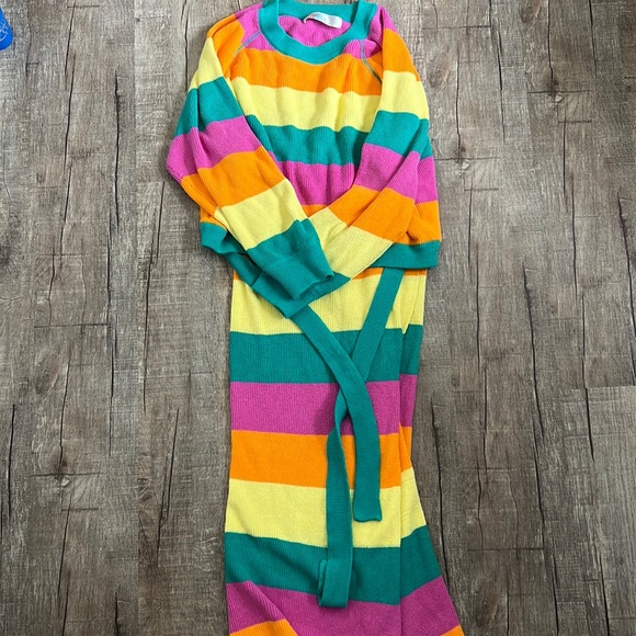 Free People Other - NWOT!!! Free People Striped Eyes On You Sweater Set Pullover Top & Wrap Skirt